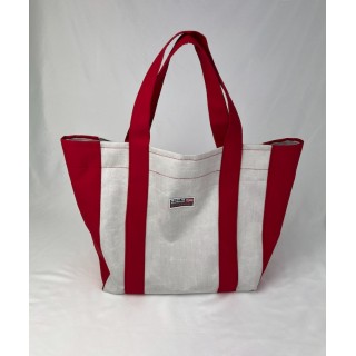 Strandveske Crimson Red/Silver