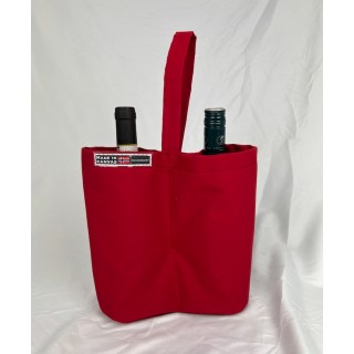 Tote-bag for to flasker – Crimson Red